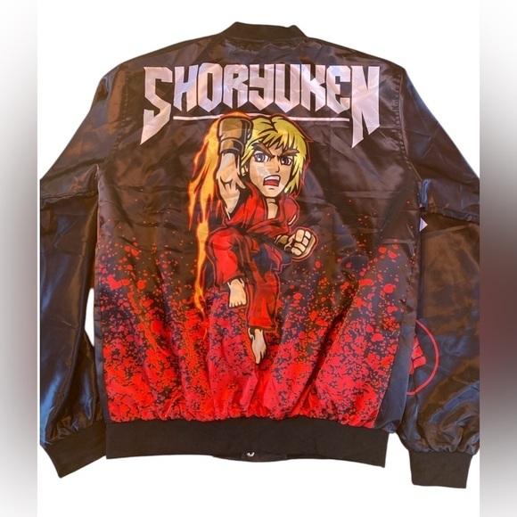 Men’s 4XL Street Fighter Nerds Satin Collector’s Jacket – Like new condition! - Picture 3 of 6